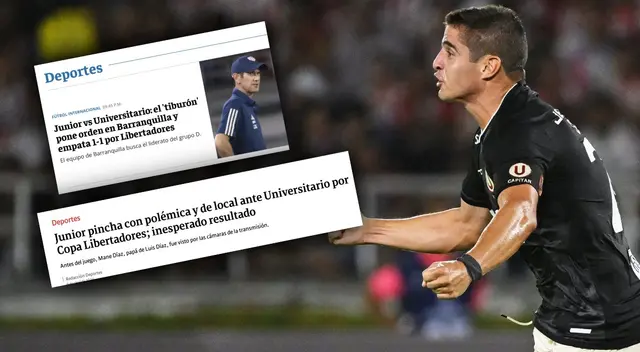 Prensa colombiana reaccionó al "U" vs. Junior