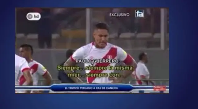 La reacción de Guerrero tomó relevancia por el gol sobre el final.