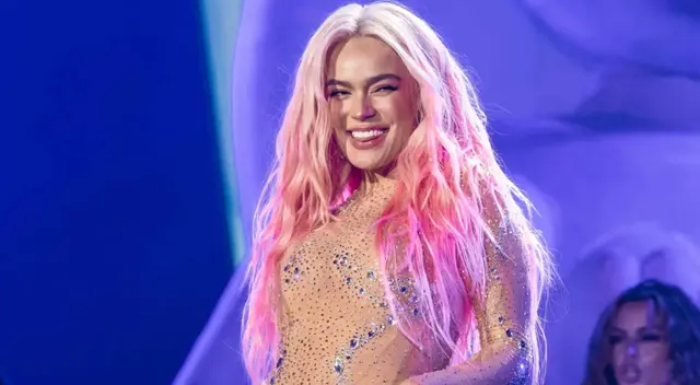 Karol G se presentó en el Estadio San Marcos frente a miles de personas.