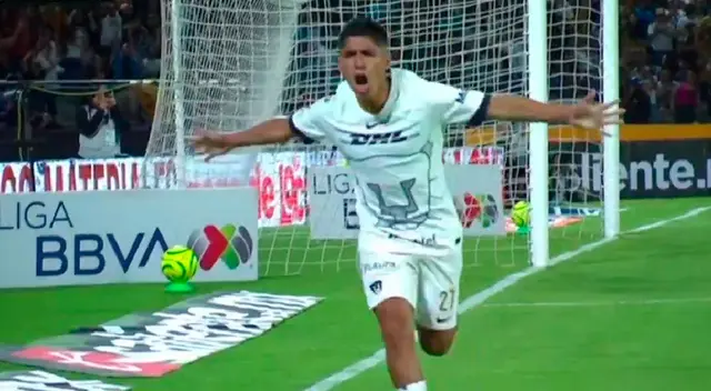Quispe puso el 1-0 para Pumas.