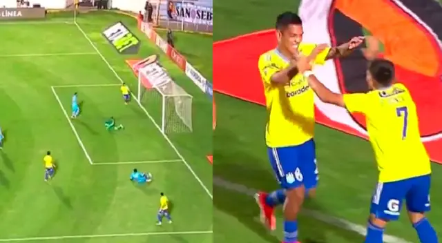 Joao Grimaldo puso el 1-0 para Cristal. Joao Grimaldo puso el 1-0 para Cristal.