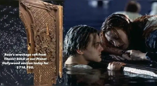 La famosa puerta de 'Titanic' fue puesta en subasta y reavivó la polémica si Jack cabía junto a Rose.