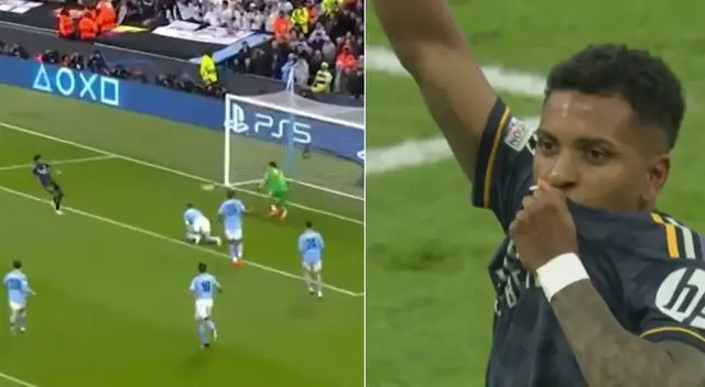 Rodrygo Goes marcó el 1-0 para el Real Madrid ante City