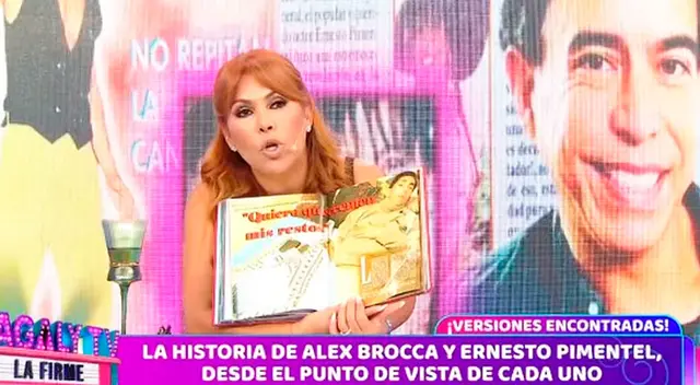 Magaly Medina muestra la última entrevista de Alex Brocca.