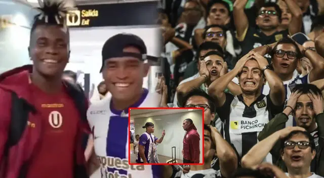 Hincha de Alianza le pidió fotos a jugadores de Universitario.