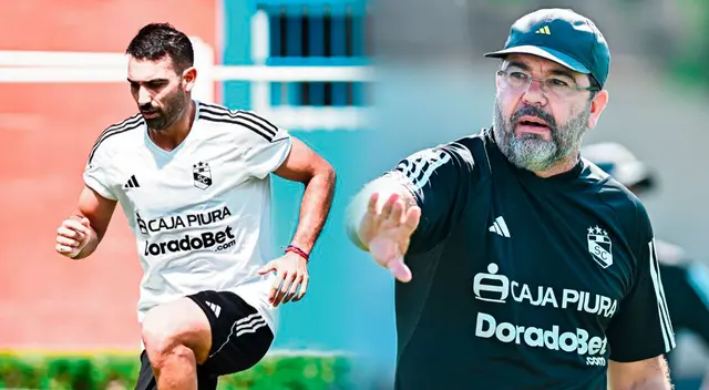Enderson Moreira tomó firme decisión con Martín Cauteruccio para el Sporting Cristal vs Cusco FC.