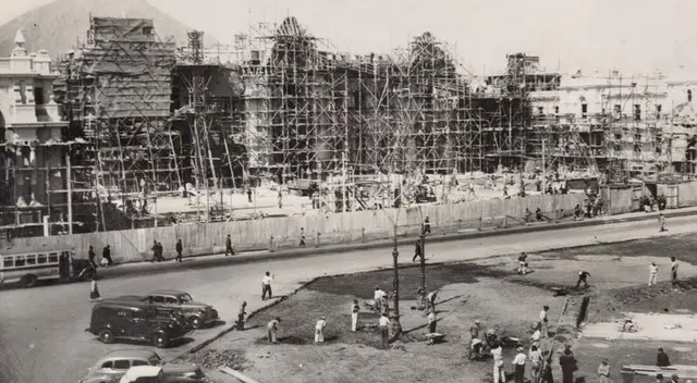 Palacio de Gobierno lucía muy diferente hace 80 años a como lo vemos en pleno 2024. Palacio de Gobierno lucía muy diferente hace 80 años a como lo vemos en pleno 2024.