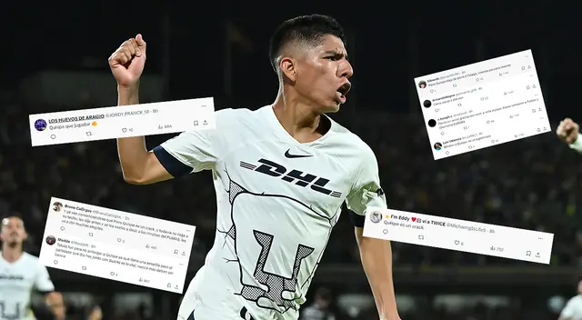 Hinchas de Pumas llenan de elogios a Piero Quispe.