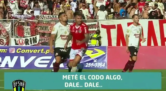 Universitario y Unión Comercio se enfrentaron en Tarapoto. Foto: captura DSports