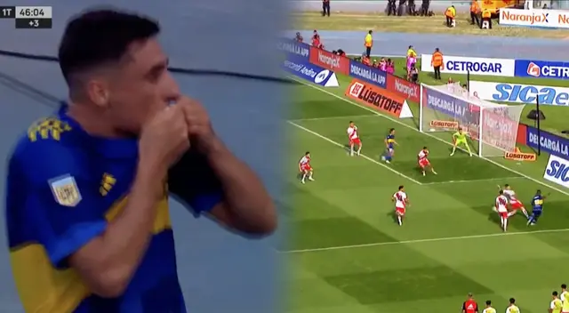 Miguel Merentiel marcó la igualdad de Boca Juniors ante River Plate por la Copa de la Liga