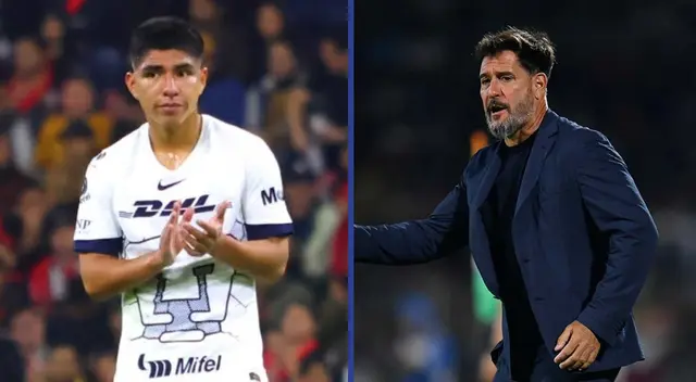 Gustavo Lema hizo jugar a Piero Quispe 69 minutos en el Pumas vs. América.