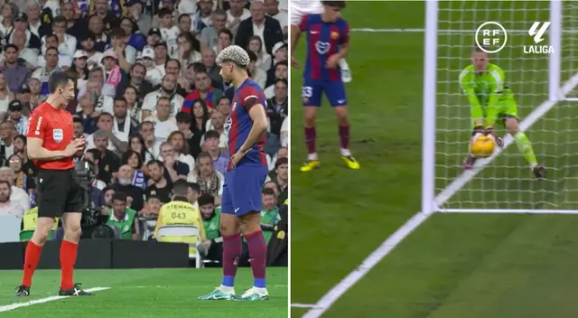 Lamine Yamal había anotado el 2-0 para el Barcelona. Foto: Composición Líbero/RFEF