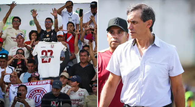 Fabián Bustos lleva 17 partidos invicto con Universitario. Foto: Composición Líbero/Universitario