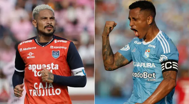 Paolo Guerrero y Yoshimar Yotún, figuras de César Vallejo y Sporting Cristal, respectivamente