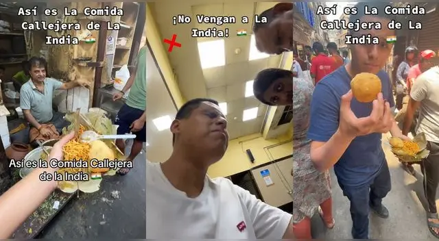 El tiktoker peruano no pudo resistir la comida callejera de la India y sufrió una terrible infección estomacal.