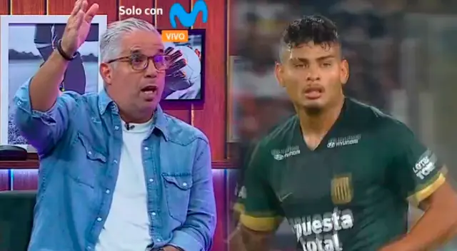 Jeriel De Santis aún no marcó con camiseta blanquiazul. Foto: Composición Líbero/Movistar Deportes/ESPN