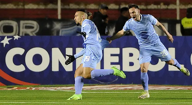 Da Costa celebra su gol contra Flamengo.