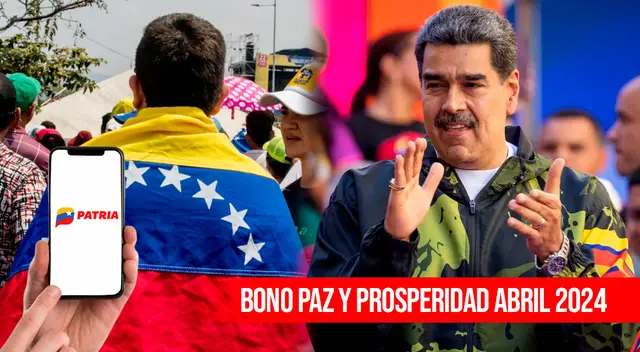 El gobierno de Nicolás Maduro entregó el Bono Paz y Prosperidad en abril del 2019. El gobierno de Nicolás Maduro entregó el Bono Paz y Prosperidad en abril del 2019.