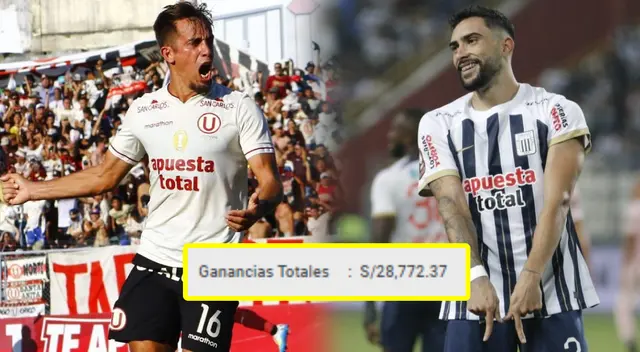 Universitario y Alianza hicieron ganar billetón a peruano