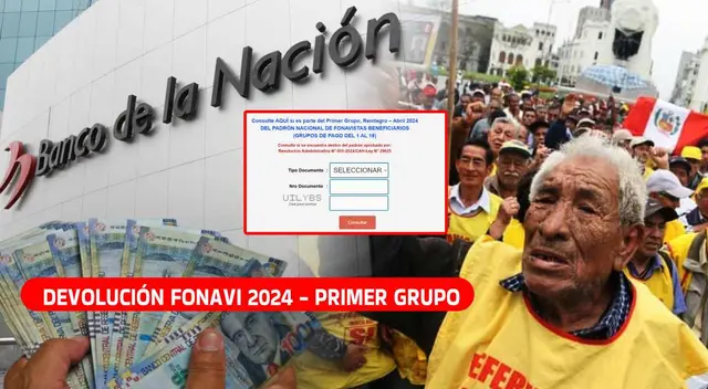 La devolución FONAVI 2024 comenzó y se pagará mediante el Banco de la Nación.