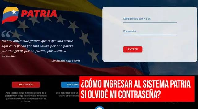 GUÍA para ingresar a la plataforma Patria si olvidaste tu contraseña. GUÍA para ingresar a la plataforma Patria si olvidaste tu contraseña.