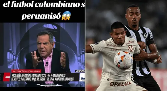 El periodista de ESPN minimizó al fútbol colombiano y peruano. El periodista de ESPN minimizó al fútbol colombiano y peruano.