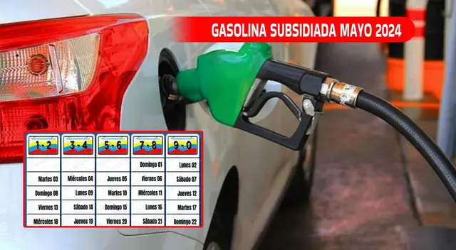 Revisa el calendario de pago de la gasolina subsidiada del mes de mayo 2024. Revisa el calendario de pago de la gasolina subsidiada del mes de mayo 2024.