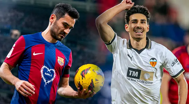 El último duelo entre ambos terminó 1-1. Foto: Composición Líbero/Barcelona/Valencia