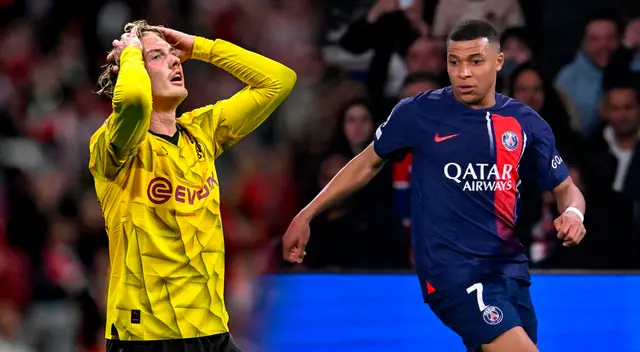 Julian Brandt y Mbappé apuntan a ser las figuras del partido. Foto: Composición Líbero/Borussia Dortmund/PSG Julian Brandt y Mbappé apuntan a ser las figuras del partido. Foto: Composición Líbero/Borussia Dortmund/PSG