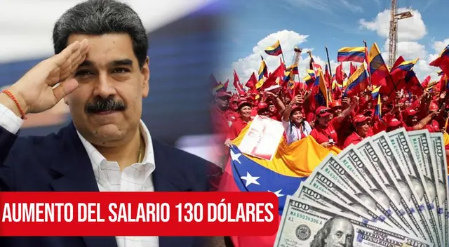 Nicolás Maduro confirmó el AUMENTO SALARIAL de 130 dólares. Nicolás Maduro confirmó el AUMENTO SALARIAL de 130 dólares.