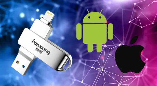 La memoria USB de 128 GB con doble entrada La memoria USB de 128 GB con doble entrada