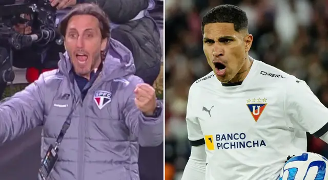 Luis Zubeldia llevó a Paolo Guerrero a LDU Quito. Foto: Composición Líbero/Sao Paulo/LDU Quito