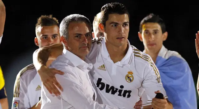 Mourinho y Cristiano Ronaldo coincidieron en el Real Madrid. Foto: Real Madrid Mourinho y Cristiano Ronaldo coincidieron en el Real Madrid. Foto: Real Madrid