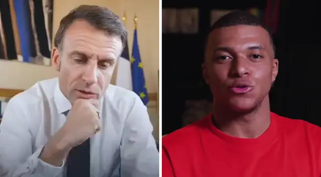 Emanuel Macron habló sobre la situación de Mbappé con el PSG. Foto: Composición Líbero/El Chiringuito/Kylian Mbappé Emanuel Macron habló sobre la situación de Mbappé con el PSG. Foto: Composición Líbero/El Chiringuito/Kylian Mbappé