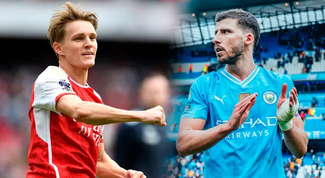 Arsenal o Manchester City puede ganar la Premier League en los próximos días. Foto: Composición Líbero/Arsenal/Manchester City