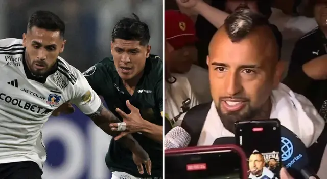 Arturo Vidal aún no tiene goles en la presente Copa Libertadores. Foto: Composición Líbero/Copa Libertadores/Movistar Deportes