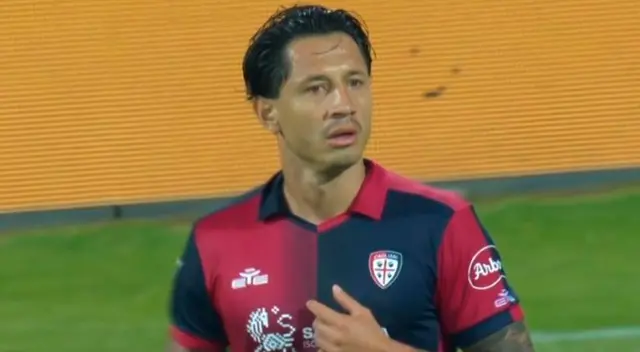 Lapadula no pudo celebrar sus dos goles que anotó con Cagliari tras ser llamado por Perú. Lapadula no pudo celebrar sus dos goles que anotó con Cagliari tras ser llamado por Perú.