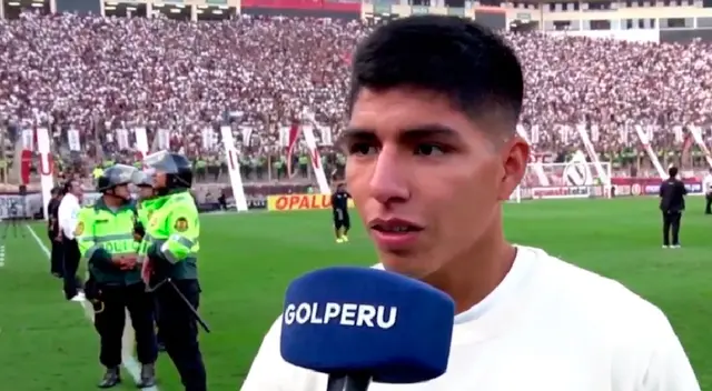 Piero Quispe habló tras el triunfo de Universitario.
