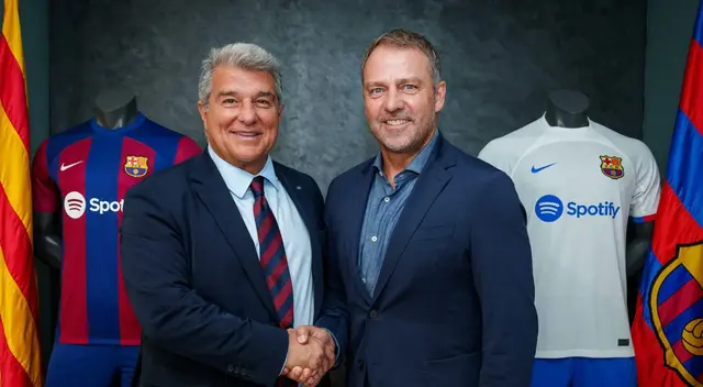 Hansi Flick fue contratado hasta mediados del 2026. Foto: Barcelona