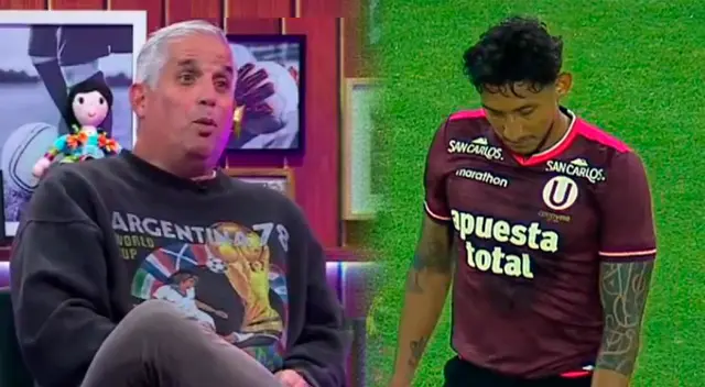 Christofer Gonzáles aún no tiene goles ni asistencias con Universitario. Foto: Composición Líbero/Movistar Deportes/ESPN