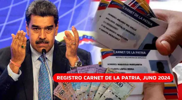 Regístrate al Carnet Patria y cobra los bonos anunciado por Nicolás Maduro.