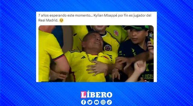 Hinchas del Real Madrid quedaron impactados con la noticia de la llegada de Mbappé.