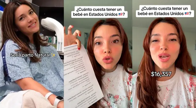 Tiktoker peruana muestra su recibo por su parto natural en Estados Unidos. Tiktoker peruana muestra su recibo por su parto natural en Estados Unidos.