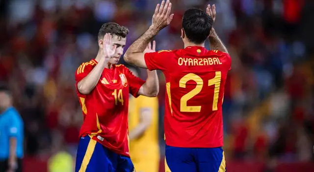 Mikel Oyarzabal marcó un triplete en la goleada de España sobre Andorra Mikel Oyarzabal marcó un triplete en la goleada de España sobre Andorra