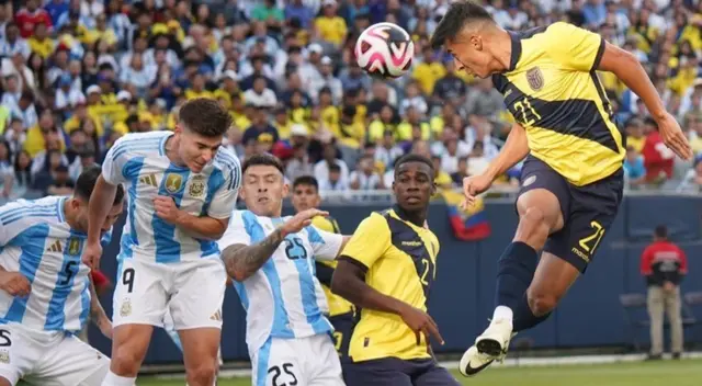 Argentina y Ecuador se enfrentan en Chicago por amistoso internacional.