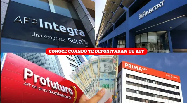 El depósito de tu AFP llegará luego de 30 días tras la solicitud.