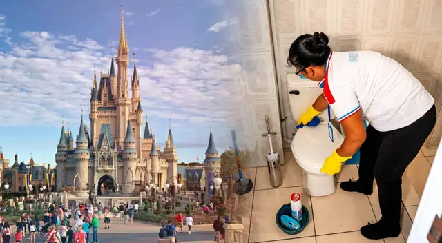 El monto que gana un empleado de limpieza en Disneyland. El monto que gana un empleado de limpieza en Disneyland.