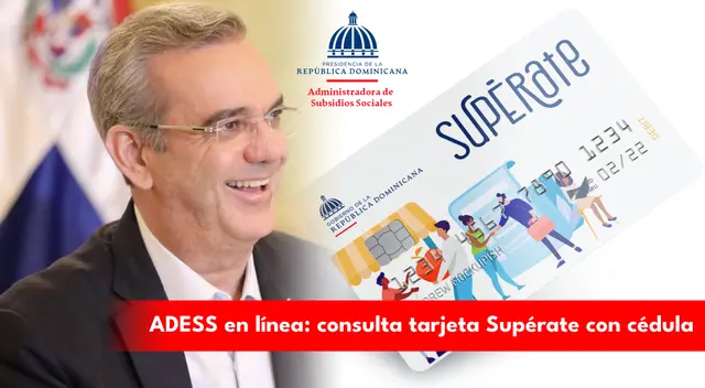 Consulta con tu cédula si obtienes la nueva Tarjeta Supérate vía ADESS en línea. Consulta con tu cédula si obtienes la nueva Tarjeta Supérate vía ADESS en línea.