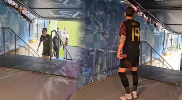 Oliver Sonne tuvo inesperada reacción ante hinchas peruanos.