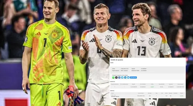Conoce el monto que logró llevarse el peruano que le tuvo fe a Alemania.